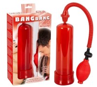 Помпа для пениса Bang Bang красная