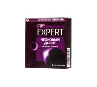 Презервативы светящиеся в темноте Expert Неоновый дебют 2 шт