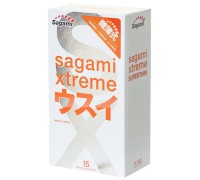 Презервативы ультратонкие Sagami Xtreme 0.04 мм 15 шт.