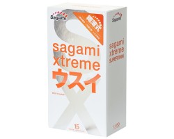 Презервативы ультратонкие Sagami Xtreme 0.04 мм 15 шт.