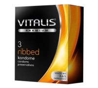 Презервативы Vitalis Premium №3 Ribbed ребристые