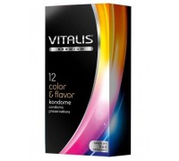 Презервативы Vitalis Premium №12 Color & Flavor - цветные / ароматизированные