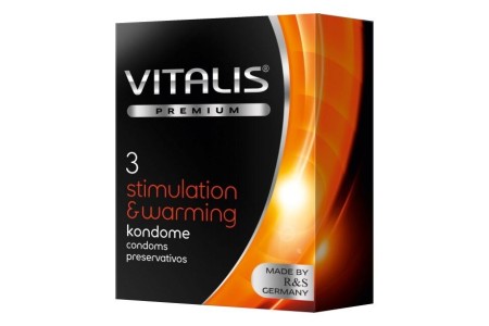 Презервативы Vitalis Premium №3 Stimulation and Warming с согревающим эффектом