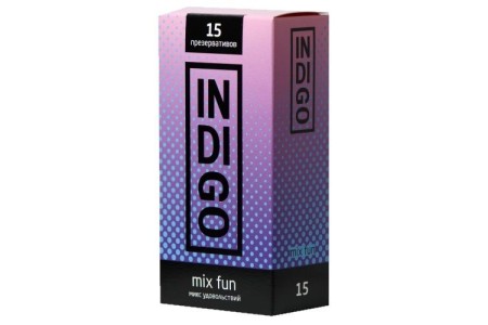 Презервативы Indigo Mix Fun №15 микс удовольствий