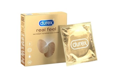Презервативы Durex №3 Real Feel с эффектом кожа к коже