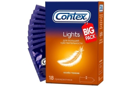 Презервативы Contex №18 Lights особо тонкие с силиконовой смазкой