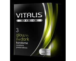 Презервативы Vitalis №3 Glow in the dark светящиеся в темноте