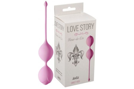 Вагинальные шарики Love Story Fleur-de-lisa Sweet Kiss розовые