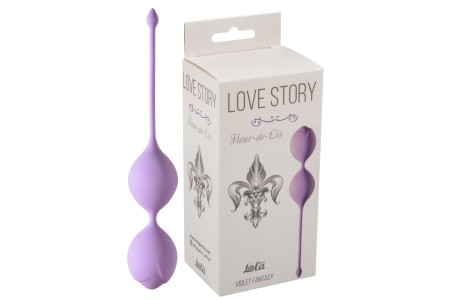 Вагинальные шарики Love Story Fleur-de-lisa Violet fantasy фиолетовые