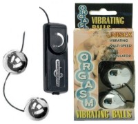 Виброшарики серебряные Orgasm Vibrating Balls
