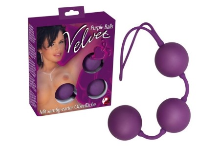 Шарики вагинальные 3 шт Velvet Balls Triple