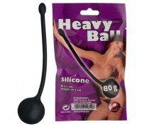 Вагинальный шарик Heavy Ball 80гр черный
