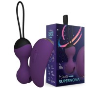Виброшарики Кегеля с вибро-пультом дистанционного управления SuperNova цвет сливовый 