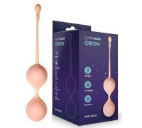 Вагинальные шарики Orion со смещенным центром тяжести персикового цвета
