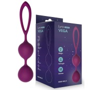 Вагинальные шарики Vega со смещенным центром тяжести темно-сливового цвета