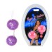 Анально-вагинальные шарики с мягкими шипами фиолетовые - фото