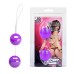 Анально-вагинальные шарики Twins Ball фиолетовые - фото