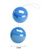 Анально-вагинальные шарики Twins Ball голубые - фото 1
