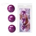Три вагинальных шарика на сцепке Sexual Balls фиолетовые - фото