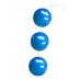 Три вагинальных шарика на сцепке Sexual Balls голубые - фото 1