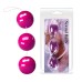 Три вагинальных шарика на сцепке Sexual Balls розовые - фото
