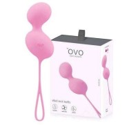 Вагинальные шарики Ovo L3-6 розовые