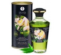 Разогревающее массажное масло Shunga Exotic Green Tea c ароматом зеленого чая 100 мл