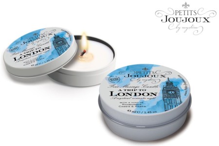 Массажная свеча Petits Joujoux London с ароматом ревеня, амбры и чёрной смородины 33 гр