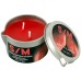 Красная низкотемпературная свеча в тигле с 2 фитилями 100 гр - фото 1