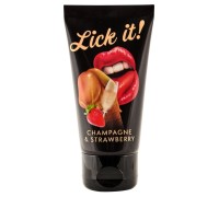 Гель ароматизированный Lick it Клубника с шампанским 50 мл