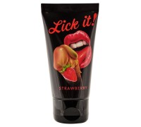 Гель ароматизированный Lick It клубника 50 мл