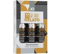 Набор оральных лубрикантов JO Gelato Tri-Me Triple Pack 3 шт.