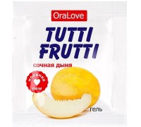Съедобный лубрикант со вкусом сочной дыни Tutti-Frutti OraLove 4 мл, пробник