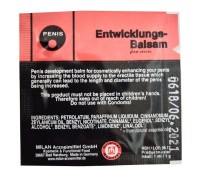 Пробник крема для увеличения пениса Penis Entwicklungs 1 мл