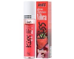 Блеск для губ Intt Gloss Vibe Strawberry с эффектом вибрации, клубника 6 гр
