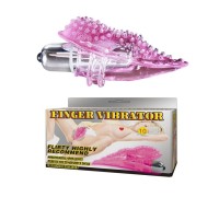 Розовый вибратор для клитора Finger Vibrator