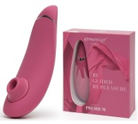 Бесконтактный вакуумно-волновой стимулятор клитора Womanizer Premium розовый
