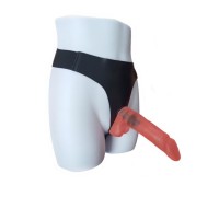 Страпон с гелевой насадкой для начинающих