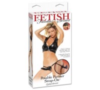 Черный страпон Posable Partner Strap-On