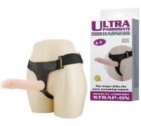 Страпон фаллоимитатор реалистик с гибким хребтом на трусиках 22 см