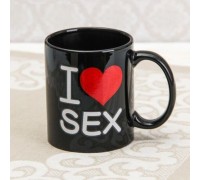 Кружка-хамелеон 350 мл Я люблю Sex