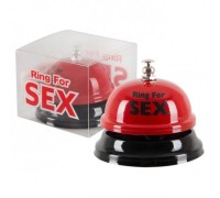 Звонок настольный Ring For Sex, красный
