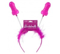Обруч на голову с рожками-пенисами Bachelorette Party Favors Pecker Boppers