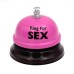 Звонок настольный Ring For Sex, розовый - фото