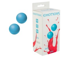 Вагинальные шарики без сцепки Emotions Lexy medium, голубые