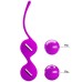 Вагинальные шарики со смещённым центром тяжести Pretty Love Kegel Tighten Up I, пурпурные - фото 1