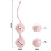 Вагинальные шарики со смещённым центром тяжести Pretty Love Kegel Tighten Up I, нежно-розовые - фото 1