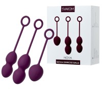 Фиолетовые вагинальные шарики Nova Ball со смещенным центром тяжести