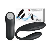 Черный мультирежимный вибромассажёр для пар Indulgence Pluse (We-Vibe 3)