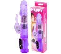 Хай-тек вибратор Happy Angel с ротацией фиолетовый